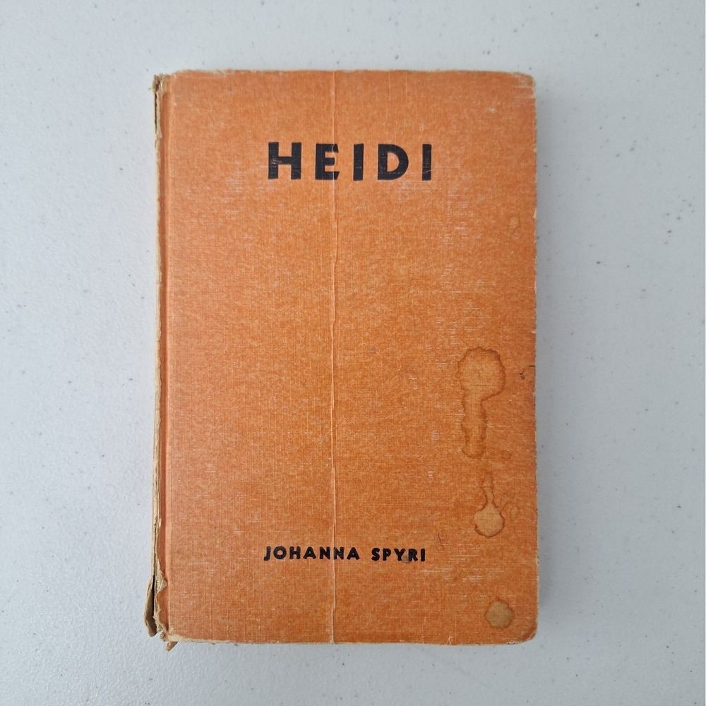 Heidi by Johanna Spyri Antique Vintage Book Hardback (1920-1930s 1st Edition?)